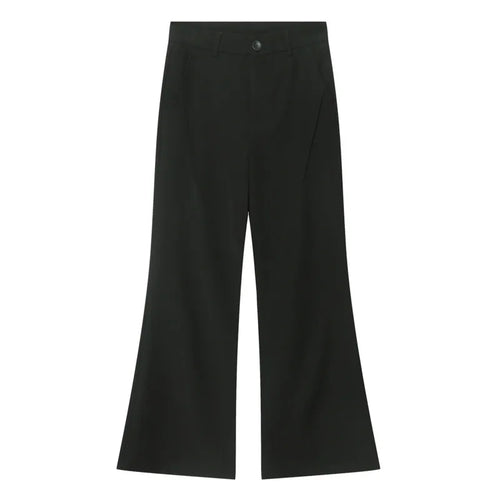 Load image into Gallery viewer, Casual Men's Bottoms Light Flare Suit Panst Solid Color Retro High Waist Loose Wide Leg Male Trousers Summer New 9W1990
