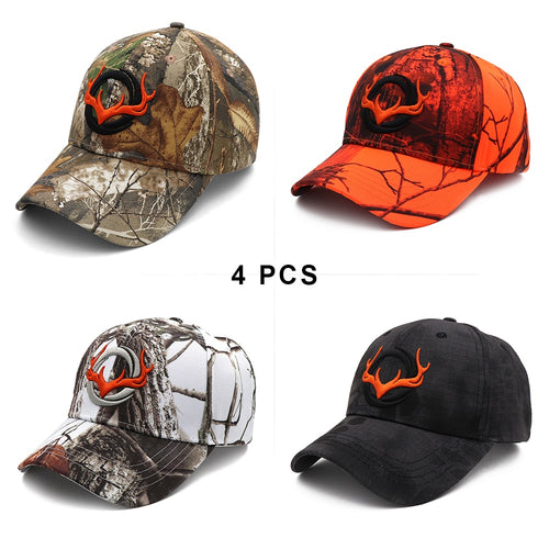 Load image into Gallery viewer, Camo Baseball Cap Fishing Caps Men Outdoor Hunting Camouflage Jungle Hat 3D Deer Head Hiking Casquette Hats
