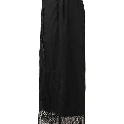 Load image into Gallery viewer, High Elastic Waist Black Mesh Perspective Wide Leg Pants New Trousers Women Fashion Tide Spring Autumn 2025 1DH5345
