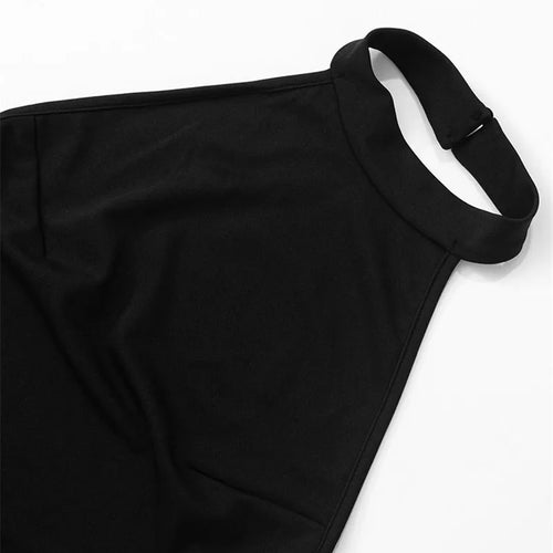 Load image into Gallery viewer, Patchwork Halter Backless Sexy Midi Dress Women Gown Elegant Fashion Contrast Color Sleeveless Pleated Long Dress
