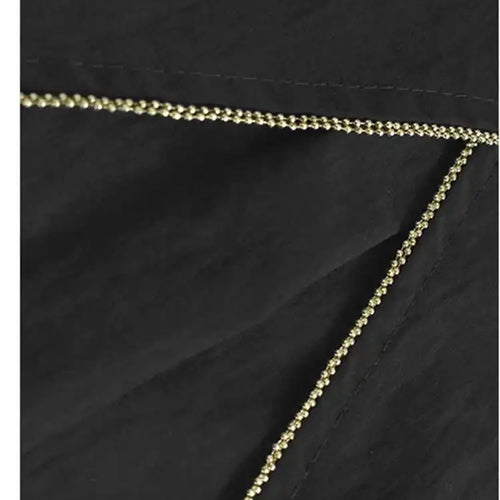 Load image into Gallery viewer, Women Black Color-block Irreuglar Pleat Big Size Shirt Dress New Lapel Long Sleeve Fashion Tide Spring Autumn 2025 1DH9804
