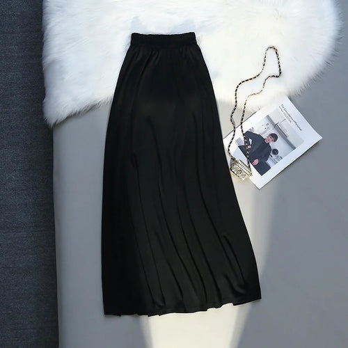 Load image into Gallery viewer, Korean Style Fashion High Waist Long Skirt Women Spring Summer Casual All-match Streetwear Straight Midi Skirt Y2k
