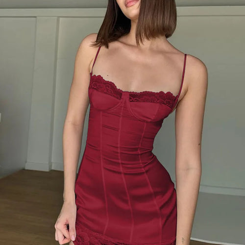 Load image into Gallery viewer, Sexy Lace Patchwork 2024 Summer Women's Dress New Bodycon Tight Wrap Hip Tie Up Dress Party Beach Vacation Vestidos
