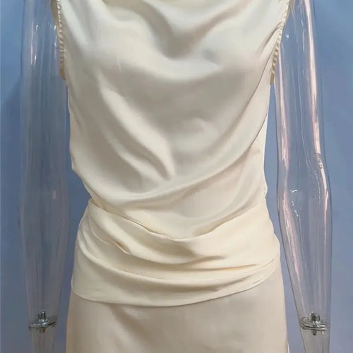 Load image into Gallery viewer, Satin Backless Sexy Maxi Dress For Women Elegant Rose Thigh High Split Beach Holiday Long Dress Gorgeous Club Gown
