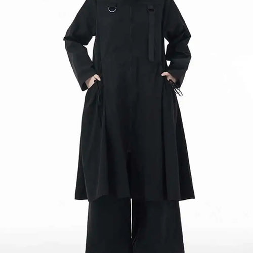 Load image into Gallery viewer, Women Army Green Big Size Long Trench New Stand Collar Long Sleeve Fit Windbreaker Fashion Tide Spring Autumn 2025 1DH3440
