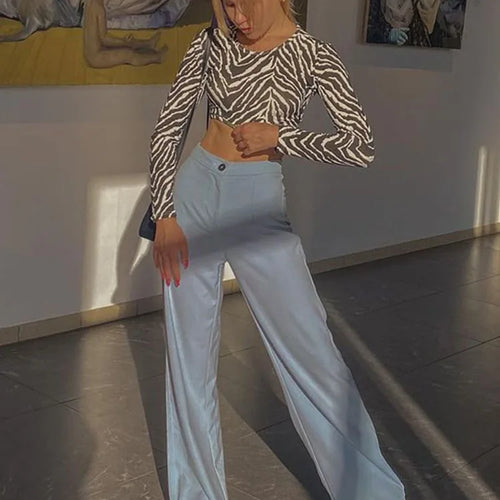 Load image into Gallery viewer, Sexy Backless Lace ups Pullover Tees Women Autumn Black O-neck Slim Longsleeve Short T-Shirt
