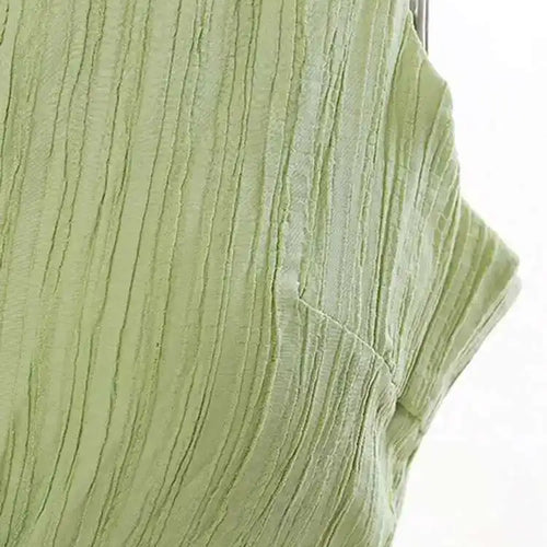 Load image into Gallery viewer, Women Green Waist Knot Cut-out Long Elegant Dress New Round Neck Sleeveless Loose Fit Fashion Spring Summer 2025 17A7128
