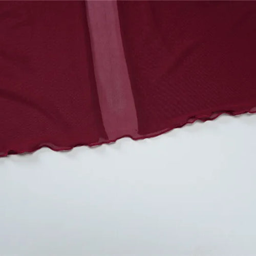 Load image into Gallery viewer, Mesh See Through Sexy Maxi Dress For Women Burgundy Spaghetti Strap Sleeveless Backless Elegant Club Party Long Dress
