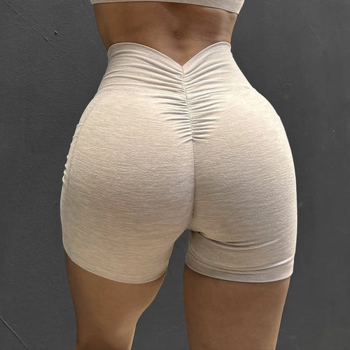 Load image into Gallery viewer, Yoga Pants Back V Butt Women High Waist Fitness Workout Tights Gym Push Up Running Scrunch Fitness Leggings Shorts Active Wear
