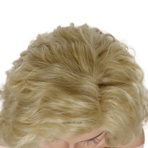 Load image into Gallery viewer, Blonde Wig Long Curly Hair Synthetic Fiber 28 Inch Water Wavy Curly Wigs Female Natural Hairstyles Daily Use Carnival Party Wigs
