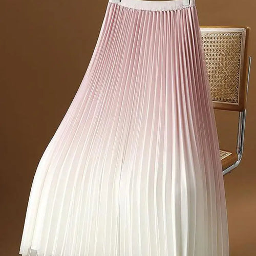 Load image into Gallery viewer, 2023 Summer Tulle Mesh Gradient Skirt High-end High Waist Long Skirt Elegant Evening Party Sexy A-line Pleated Skirts Women Boho
