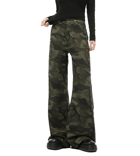 Spring Summer New Fashion Men's Jeans Camouflage Printing Male Straight Denim Pants Multi Colors Women Men Trousers 9C354