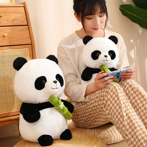 Load image into Gallery viewer, 25/35/45cm Lovely Panda Plush Toys Cute bamboo Panda Bears with bamboo Plushie Doll Stuffed Animal Toy For Kids  Best Gift
