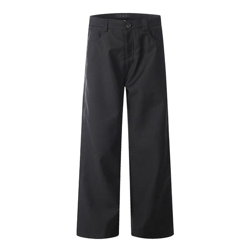 Load image into Gallery viewer, American High Street Men's Casual Pants Loose New Summer Washed Worn-out Straight Wide Leg Stylish Male Bottoms 9W1952
