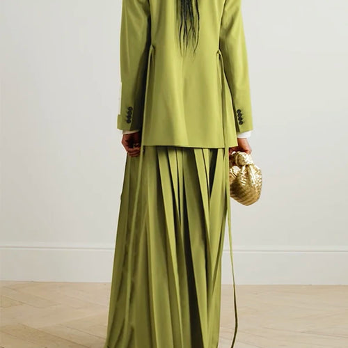 Load image into Gallery viewer, Trendy Stylish Green Blazer Jacket for Women 2025 Fashion Spring Autumn Winter Loose Clothing Luxury Blazers Coat Woman
