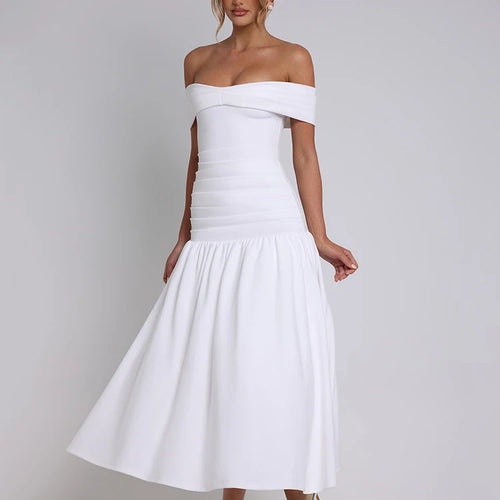 Load image into Gallery viewer, Elegant Sleeveless Tight Zipper Dress Women Sexy One Shoulder Backless Vestido Autumn/Winter Party Club Evening Dress
