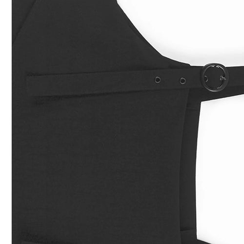 Load image into Gallery viewer, Women Black Irregular Big Size Midi Strap Dress New Square Collar Sleeveless Fashion Tide Spring Autumn 2025 1DJ1229
