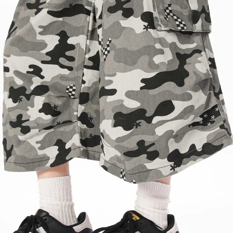 Male Denim Shorts Solid Color American Cropped Clothing New American Summer Straight Casual Trendy Men's Bottoms 9W1347