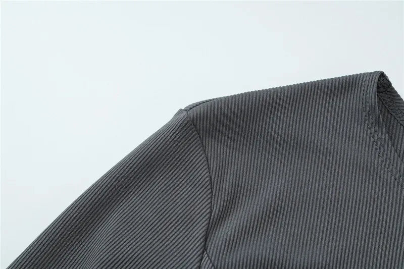 Ribbed Bandage Sexy Maxi Dress For Women Solid Lace-up O Neck Long Sleeve High Waist Elegant Long Dress Fashion