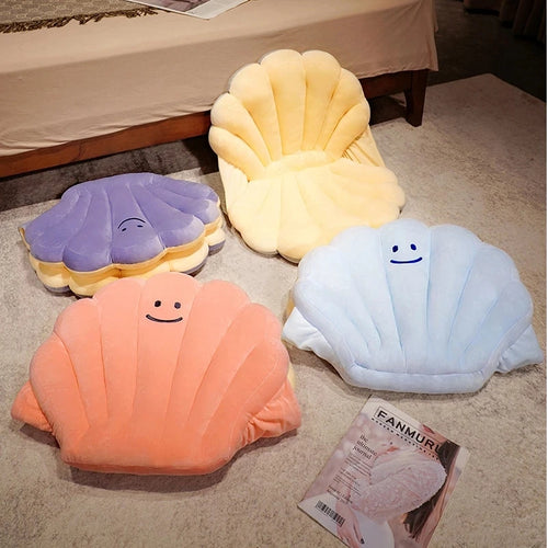 Load image into Gallery viewer, Cartoon Cute Shell Shaped Plush Cushion Toys Stuffed Sofa Pillow Soft Floor Mat Seat Chair Cushion Kids Lovers Birthday Gift
