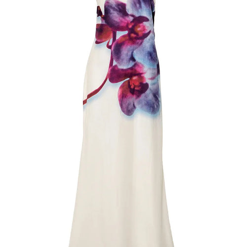 Load image into Gallery viewer, Floral Print Strapless Sexy Maxi Dress For Women Gown Off-shoulder Backless Sleeveless Elegant Long Dress Fashion
