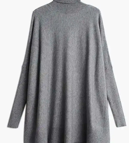 Big Size Knitting Sweater Loose Fit  Turtleneck Long Sleeve Women Pullovers New Fashion Tide Spring Autumn 2025 19A-a43