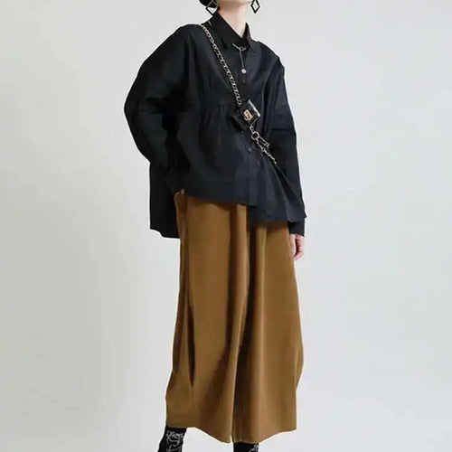 Load image into Gallery viewer, High Elastic Waist Coffee Shaped Long Wide Leg Pants New Loose Fit Trousers Women Fashion Tide Spring Autumn 2025 1DE2958
