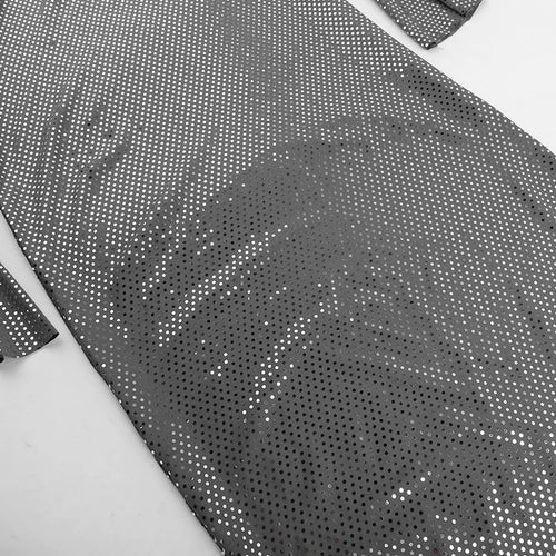 Load image into Gallery viewer, Elegant Strapless Sparkle Maxi Dress For Women Fashion Off-shoulder Backless Long Flare Sleeve Bodycon Club Party Dress
