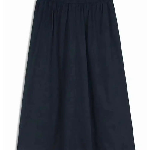 Load image into Gallery viewer, High Waist Khaki Denim Pleated Burr Color-block Midi Half-body Skirt Women Fashion Tide New Spring Autumn 2025 1DH5784
