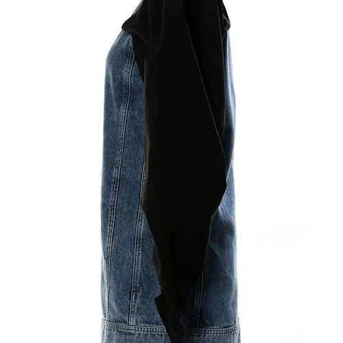 Load image into Gallery viewer, Women Blue Denim Button Many Ways Wear Dress New Round Neck Long Sleeve Loose Fit Fashion Tide Spring Autumn 2025 17A8518
