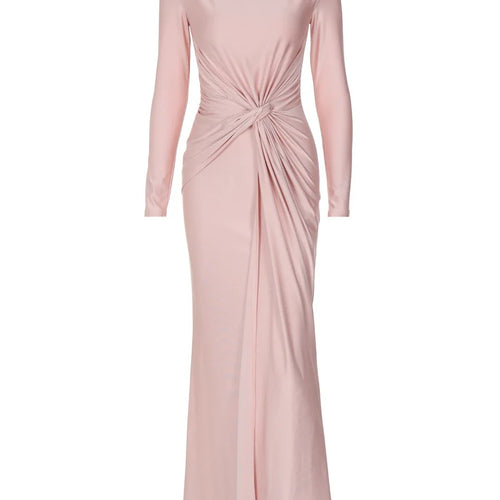 Load image into Gallery viewer, Elegant Long Sleeve Bodycon Party Club Evening Dress For Women 2025 New Fashion Temperament Slim Tight Elastic Vestidos
