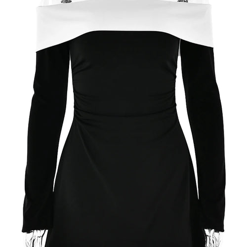 Load image into Gallery viewer, Elegant Sleeveless Long Sleeve Tight Elastic Short Skirt Women Sexy Backless Slim Party Club Evening Dress Summer 2024
