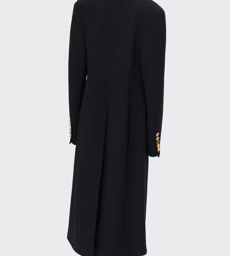 TWOTWINSTYLE Solid Loose Spliced Buttons Temperament Blazers for Women Lapel Long Sleeves Vintage Blazer Female Fashion Clothing