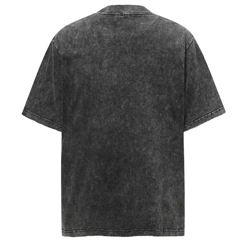 Vintage Men T-Shirt Y2K Hip Hop Patchwork Washed Streetwear Tshirt Y2K Harajuku Summer Punk Gothic Short Sleeve Baggy Top Tee