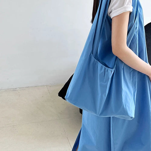 Load image into Gallery viewer, Women Blue With Bag Brief Elegant Long Vest Dress New Round Neck Sleeveless Fashion Tide Spring Autumn 2025 1DJ1112
