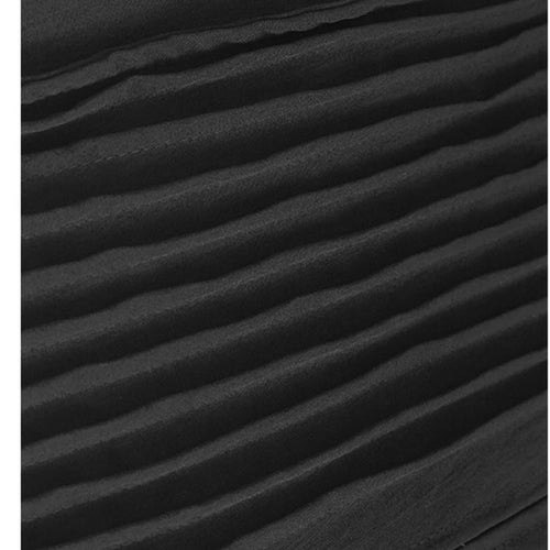 Load image into Gallery viewer, Women Black Pleated Brief Big Size Midi Dress New Round Neck Three-quarter Sleeve Fashion Spring Autumn 2025   1DJ0716
