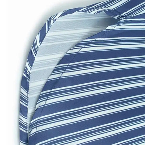 Load image into Gallery viewer, Women Blue Striped Spliced Pocket Big Size Casual Shirt Dress New Lapel Sleeve Fashion Tide Spring Summer 2025 1DH9810
