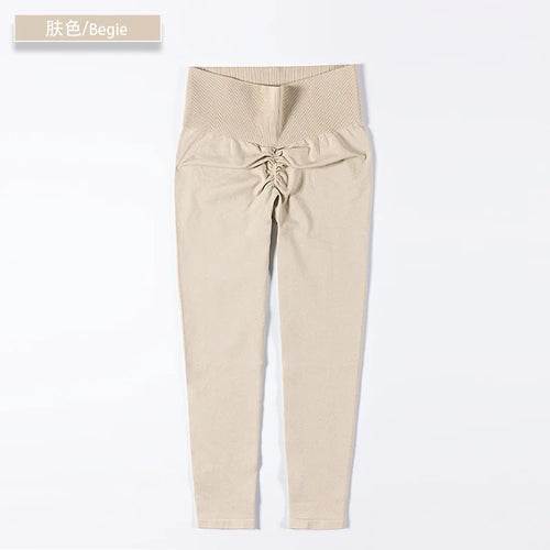 Load image into Gallery viewer, High Waist Nylon Scrunch Yoga Pant Women Sport Legging Gym Squat Proof Fitness Hip Lift Workout Shorts Tights Active Wear
