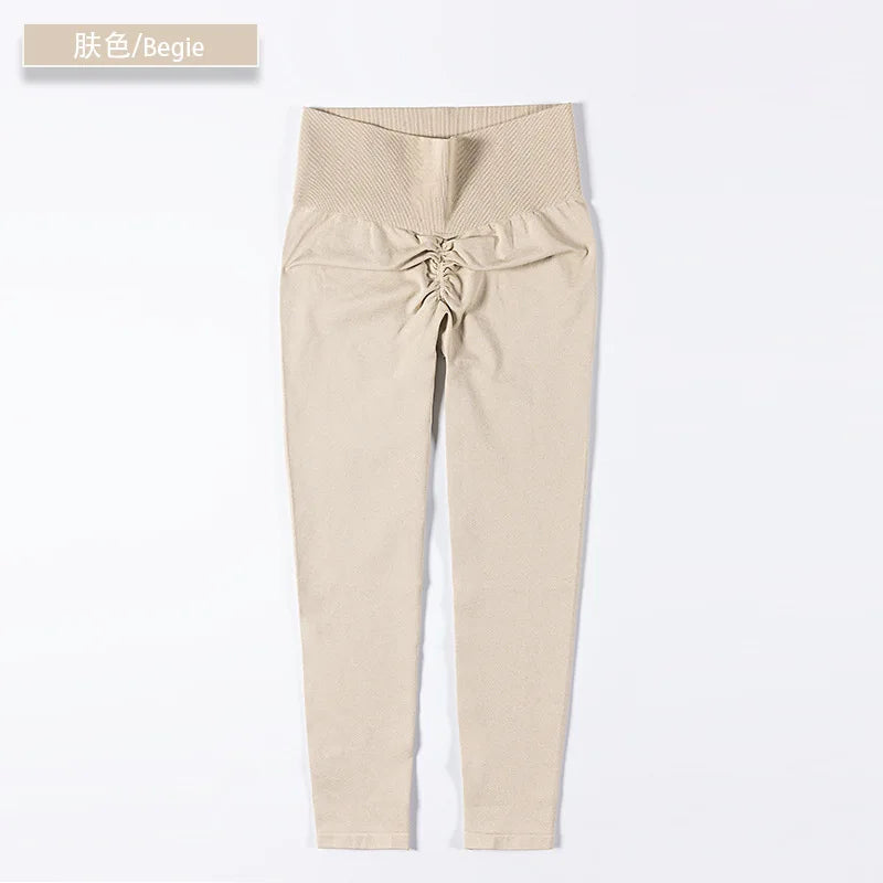 High Waist Nylon Scrunch Yoga Pant Women Sport Legging Gym Squat Proof Fitness Hip Lift Workout Shorts Tights Active Wear