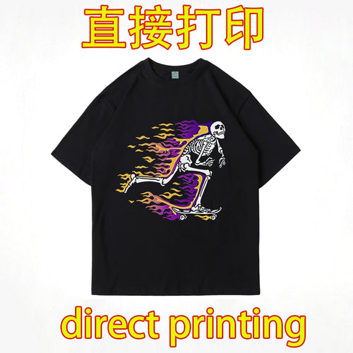 Load image into Gallery viewer, Vintage Washed Tshirts Anime T Shirt  direct printing
