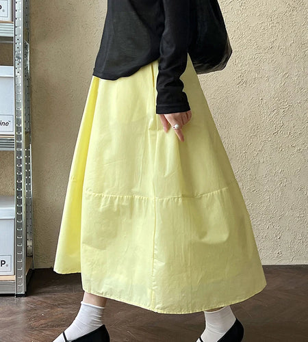 High Elastic Waist White Brief  Shaped Elegant Bud Half-body Skirt Women Fashion Tide New Spring Autumn 2025 1DJ1146