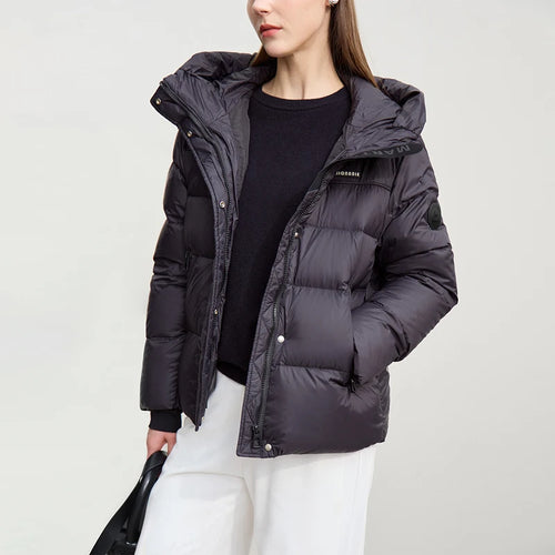 Down Coats 2025 Winter New Hooded Turtleneck Women's Down Jacket Loose Warm Windproof Medium And Long Thick Jacket 12524133