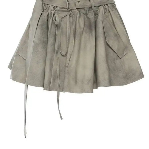 Load image into Gallery viewer, Printed Jacket Drawstring Half-body Skirt Two Pieces Suit New Lapel Long Sleeve Women Fashion Spring Autumn 2025 1DH7478
