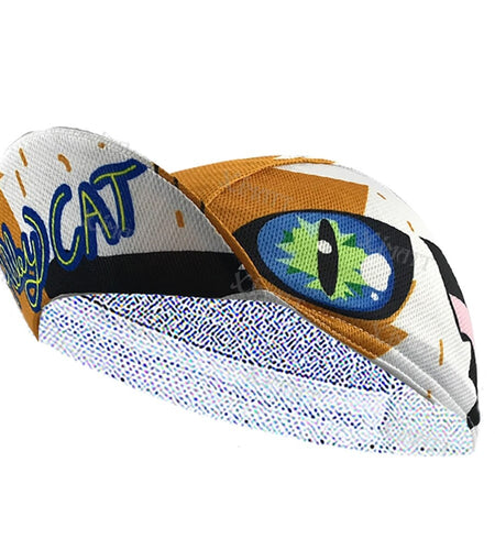Explosive Models Polyester Cycling Cap Cat Cartoon Printing Universal Size Men and Women Outdoor Bicycle Sports Hats