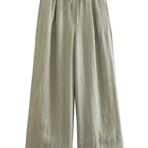 Load image into Gallery viewer, Big Size Green Vest Wide Leg Pants Two Piece Suit New Lapel Sleeveless Women Fashion Tide Spring Summer 2025 1DH6482
