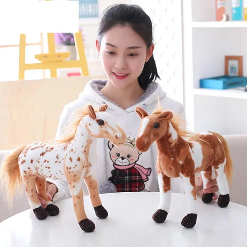 Load image into Gallery viewer, 1pc 50-28cm Simulation Horse 5 Styles Stuffed Animal Plush Dolls High Quality Classic Toys For Children Gift
