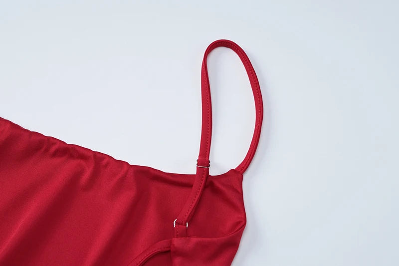 Spaghetti Strap Backless Sexy Maxi Dress For Women Fashion Lace-up Sleeveless Bodycon Club Party Back Slit Long Dress