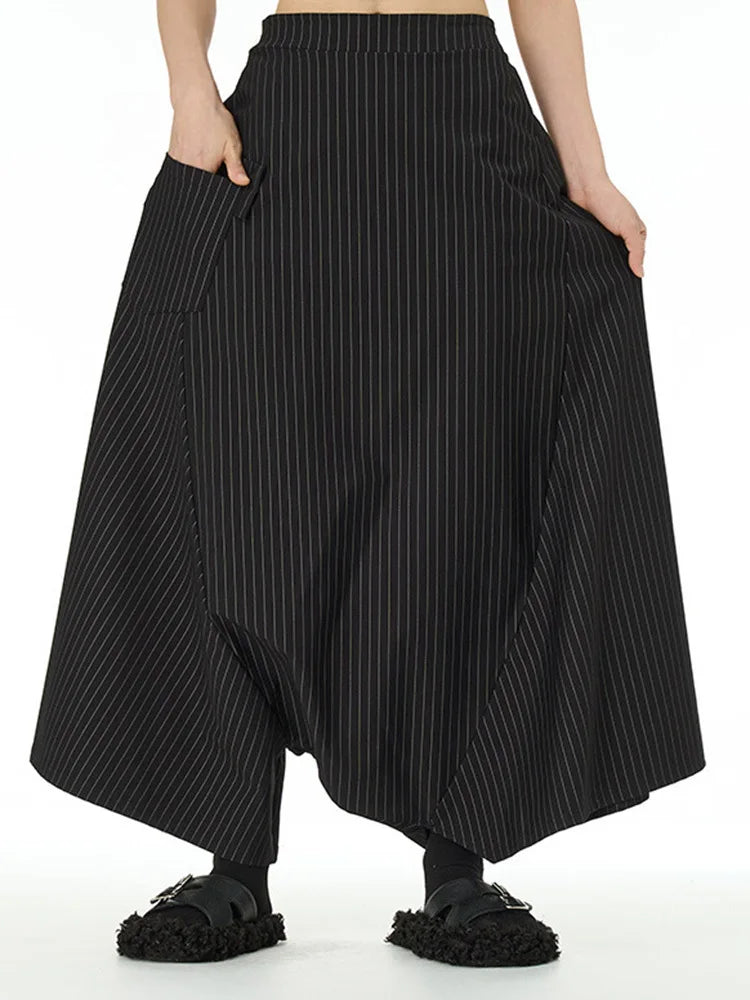 High Elastic Waist Army Green Brief Big Size Cross Pants New Trousers Women Fashion Tide Spring Autumn 2025 1DJ0040