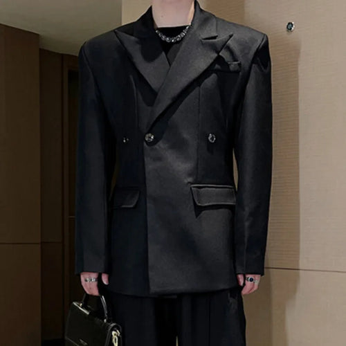 Load image into Gallery viewer, Men&#39;s Blazers New Solid Color Threedimensional Shoulder Design Spring Men Clothing Stylish Lapel Suit Jacket Club 9W1418
