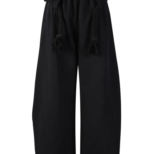 Load image into Gallery viewer, High Elastic Waist Black Brief Bandage Long Wide Leg Pants New Trousers Women Fashion Tide Spring Autumn 2025 33A1851
